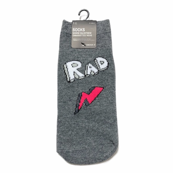 Forever 21 Accessories - ❣️3/$15❣️ “RAD” Ankle Socks